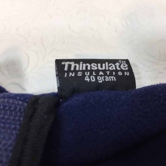 Thinsulate Insulation 40 Grams Blue Fleece Winter Gloves - Picture 5 of 7